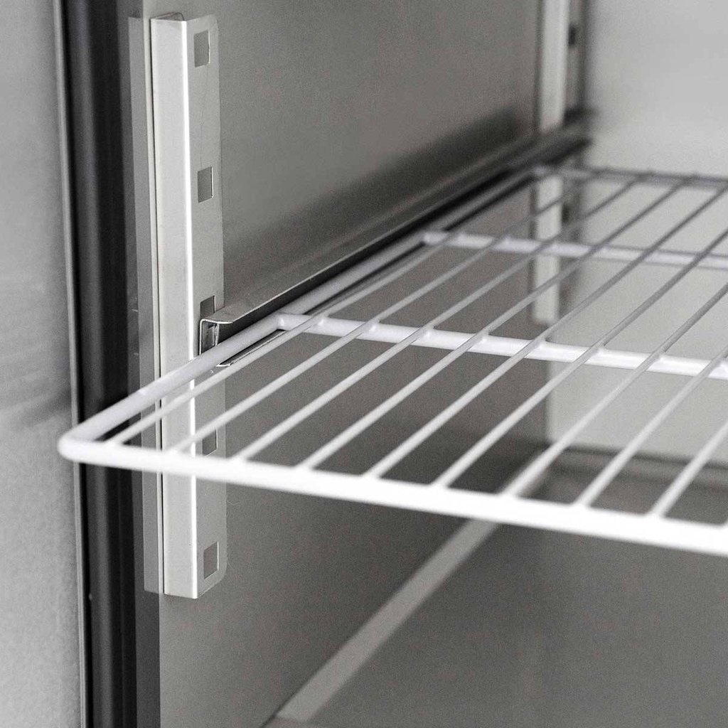 Saladette / 2-fach mit eckigem Glasaufsatz, 900 x 700 mm