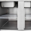 Saladette / 2-fach mit eckigem Glasaufsatz, 900 x 700 mm
