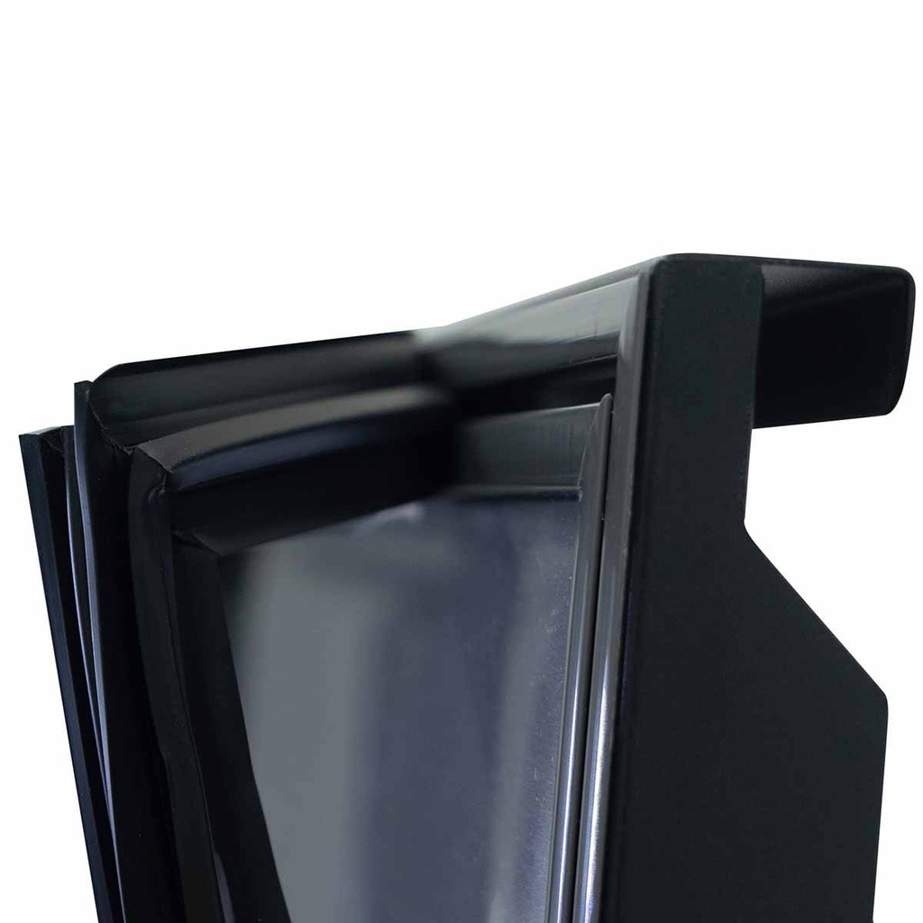 Barkühltisch schwarz / 4 Schubladen - 280 L, 1465 x 520 mm
