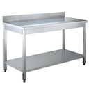 Arbeitstisch / mit Grundboden & Aufkantung, 2000 x 700 mm