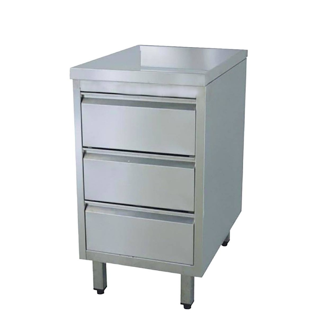 Schubladenschrank mit 3 Schubladen, 400 x 600 mm