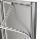 TOPLINE Kühlschrank / 1-türig GN 2/1 - Glas, 660 x 850 mm