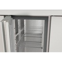 TOPLINE Tiefkühltisch / 3-fach GN1/1 mit 2 Schubladen / 2 Türen & Aufkantung, 1795 x 700 mm