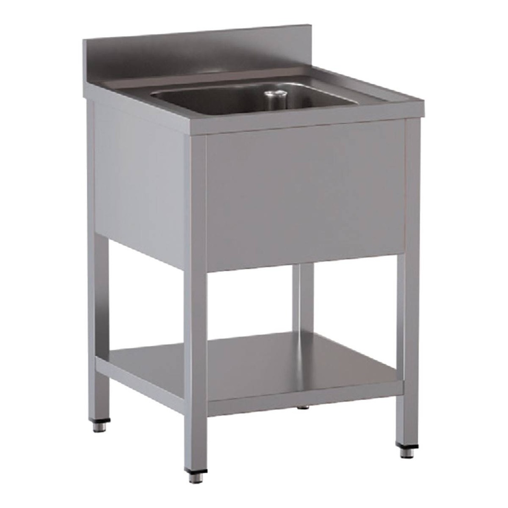 TOPLINE Spültisch / 1 Becken, 600 x 700 mm