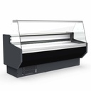 TOPLINE Kühltheke 250 - gerades Frontglas "schwarz", 2465 x 800 mm