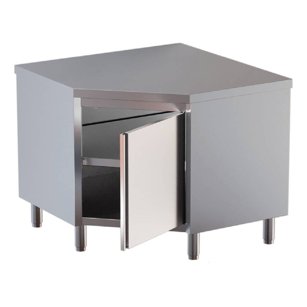 TOPLINE Eckarbeitsschrank / Flügeltür, 900 x 900 mm