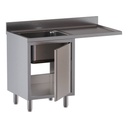 TOPLINE Spülcenter / 1 Becken links mit Flügeltür, 1200 x 700 mm