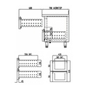 TOPLINE Tiefkühltisch / 3-fach GN1/1 mit 2 Schubladen / 2 Türen, 1795 x 700 mm