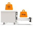 TOPLINE Unterbaukühltisch / 2-fach mit 4 Schubladen für GN 2/1 & GN 1/1, 1660 x 700 mm