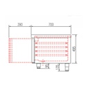 TOPLINE Unterbaukühltisch / 3-fach GN 1/1 mit 3 Türen, 1795 x 700 mm