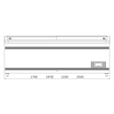 TOPLINE Tiefkühltruhe 900 mit Glasschiebedeckel, Weiß, Kopfendtruhe für Kombinationen, LED, 1970 x 865 mm