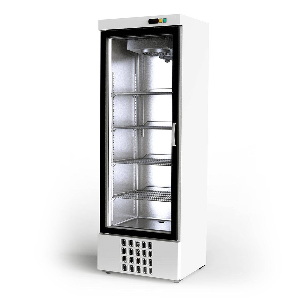 TOPLINE Kühlschrank 500, weiß, 1 Glastür, 680 x 735 mm