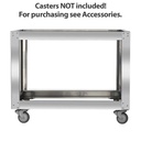 Untergestell für TOPLINE Elektro Pizzaofen 9 x 34 cm, 1450 x 1185 mm