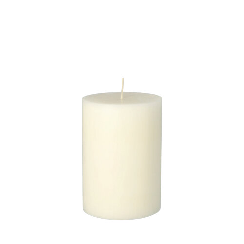 Stumpenkerze Ø 70 mm · 100 mm weiss aus 100% Stearin, durchgefärbt
