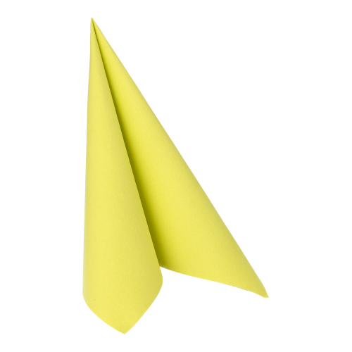 50 Servietten "ROYAL Collection" 1/4-Falz 40 cm x 40 cm limonengrün