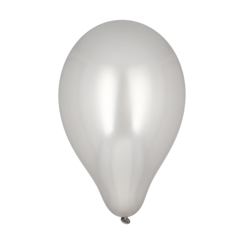 10 Luftballons Ø 25 cm silber