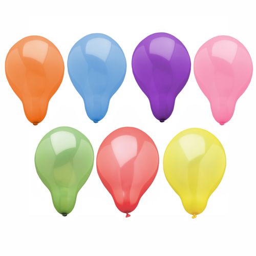 25 Luftballons Ø 16 cm farbig sortiert