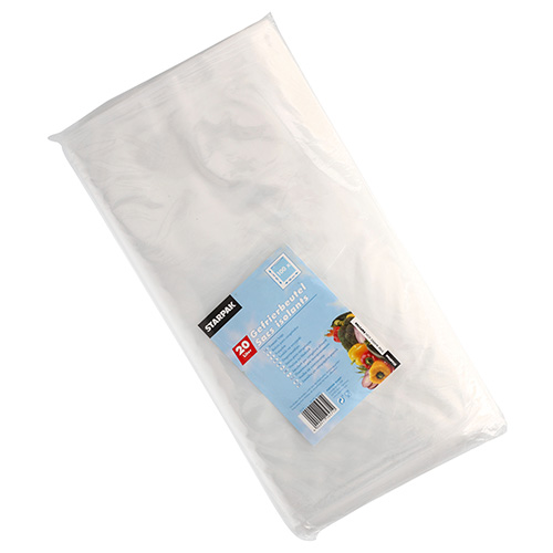 100 Gefrierbeutel, LDPE 20 L 60 cm x 40 cm transparent