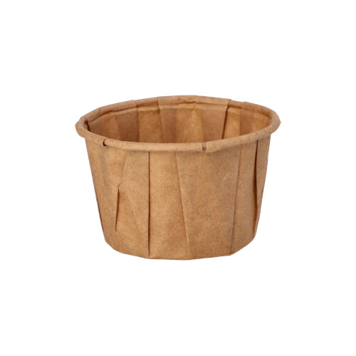 250 Dressingbecher, Papier "pure" 50 ml Ø 5,8 cm · 3,5 cm braun