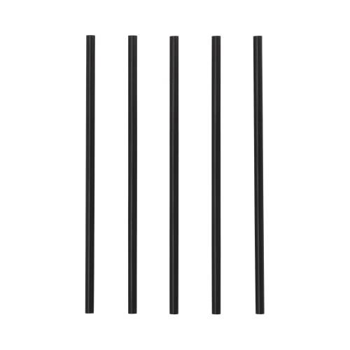 100 Mehrweg-Shake-Halme PP Ø 7 mm · 22 cm schwarz