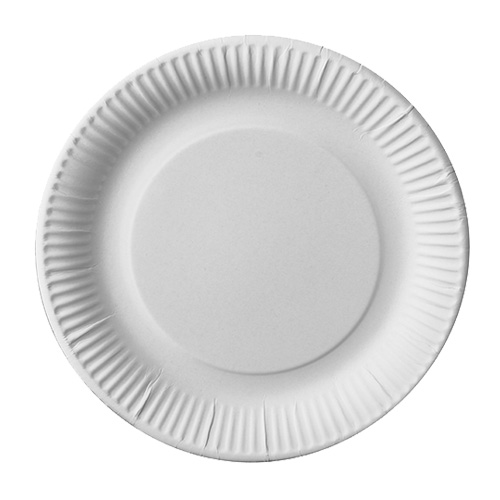 50 Teller, Pappe "pure" rund Ø 23 cm weiss