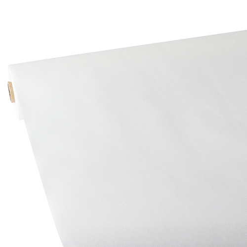 Tischdecke, stoffähnlich, Vlies "soft selection" 25 m x 1,18 m weiss