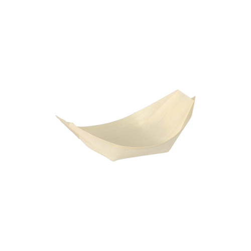 50 Fingerfood - Schalen, Holz "pure" 8,5 cm x 5,5 cm "Schiffchen"