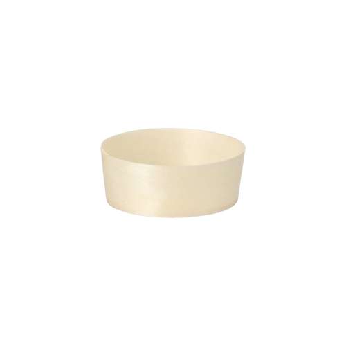 50 Fingerfood - Schalen, Holz "pure" rund Ø 5 cm · 2 cm