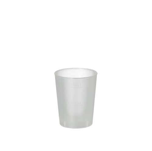 40 Mehrweg-Gläser für Schnaps PP 4 cl Ø 4,3 cm · 5,2 cm satiniert, unzerbrechlich