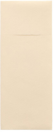 480 Bestecktaschen, Airlaid 40 cm x 33 cm creme mit Besteckfalz