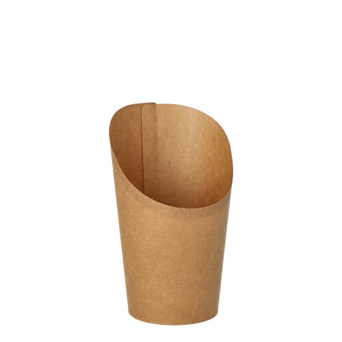 50 Wrap Cups, Pappe 230 ml 11,7 cm x 7 cm x 6,5 cm braun