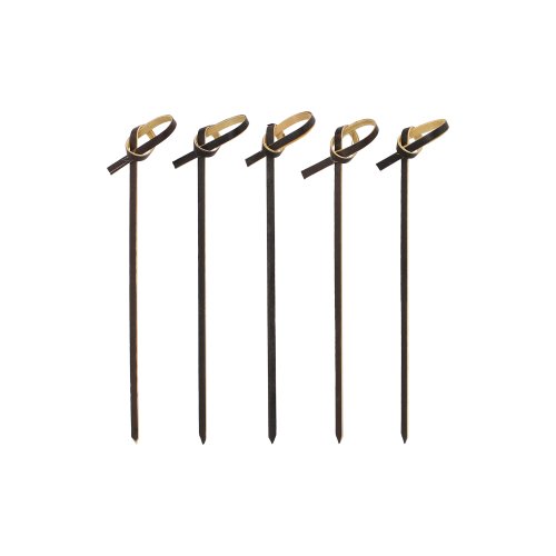 250 Fingerfood - Picker 10 cm schwarz "Knoten"