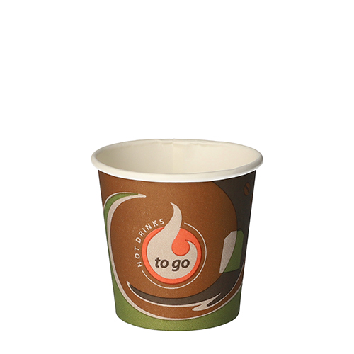 80 Trinkbecher, Pappe "To Go" 0,1 L Ø 6,3 cm · 6 cm "Barista Time"
