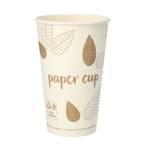 50 Trinkbecher, Pappe "pure" 0,4 L Ø 9 cm · 13,9 cm "ZERO"