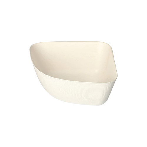 24 Schalen, Zuckerrohr "pure" 5,5 cm x 12,8 cm x 12,8 cm weiss "Belle Vie, Ligne Carrée"
