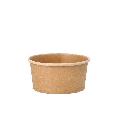 25 Suppenbecher, Pappe rund 180 ml Ø 9,8 cm · 4,9 cm braun