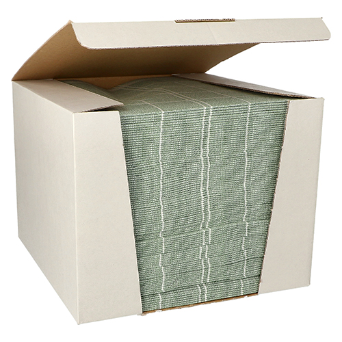 100 Servietten "ROYAL Collection" 1/4-Falz 40 cm x 40 cm dunkelgrün "Kitchen Craft"