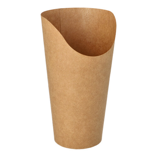 50 Wrap Cups, Pappe 590 ml 15,9 cm x 8,8 cm x 8,2 cm braun