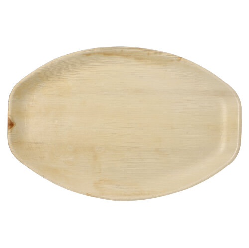 6 Tabletts, Palmblatt "pure" oval 3 cm x 43 cm x 29 cm natur