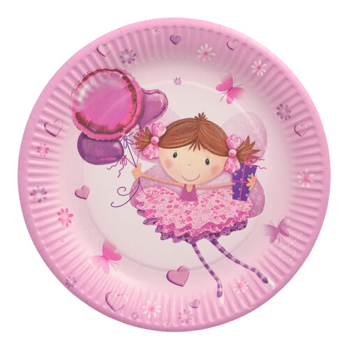 10 Teller, Pappe rund Ø 23 cm "Little Dancer"