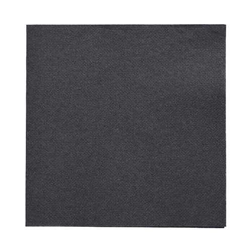 50 Servietten "DAILY Collection" 1/4-Falz 32 cm x 32 cm schwarz