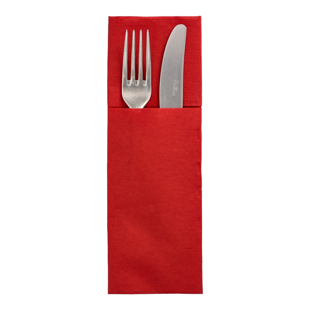 50 Servietten "DAILY Collection" 48 cm x 30 cm bordeaux mit Besteckfalz