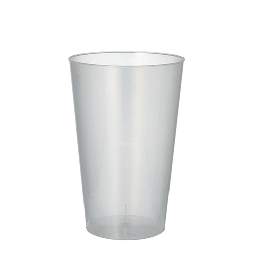 50 Mehrweg-Trinkbecher PP 0,4 L Ø 8,6 cm · 13 cm transluzent unzerbrechlich