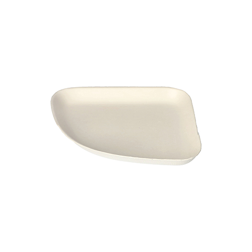 4 Teller 1/4, Zuckerrohr "pure" 1,3 cm x 13 cm x 13 cm weiss "Belle Vie, Ligne Carrée"