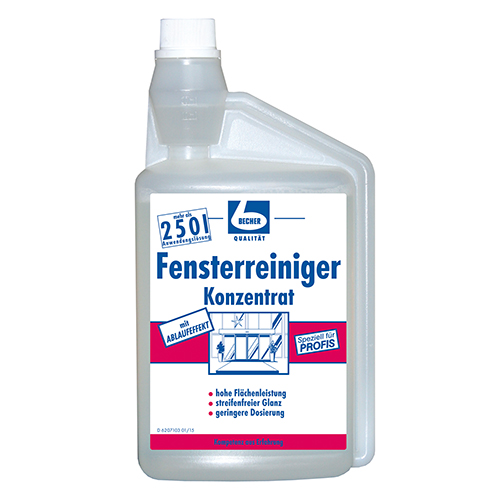 "Dr. Becher" Fensterreiniger Konzentrat 1 L Dosierflasche