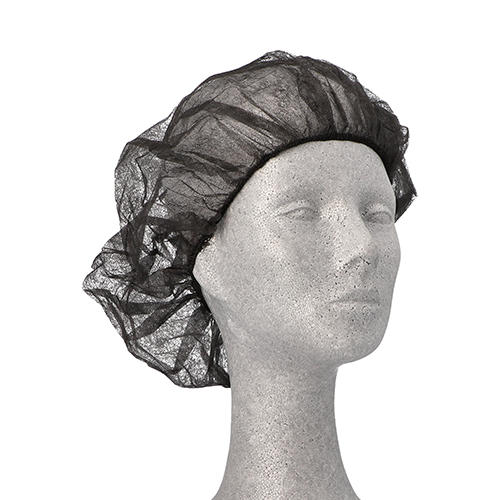 100 "WORK-INN/PS" Barett-Hauben, Vlies Ø 52 cm schwarz