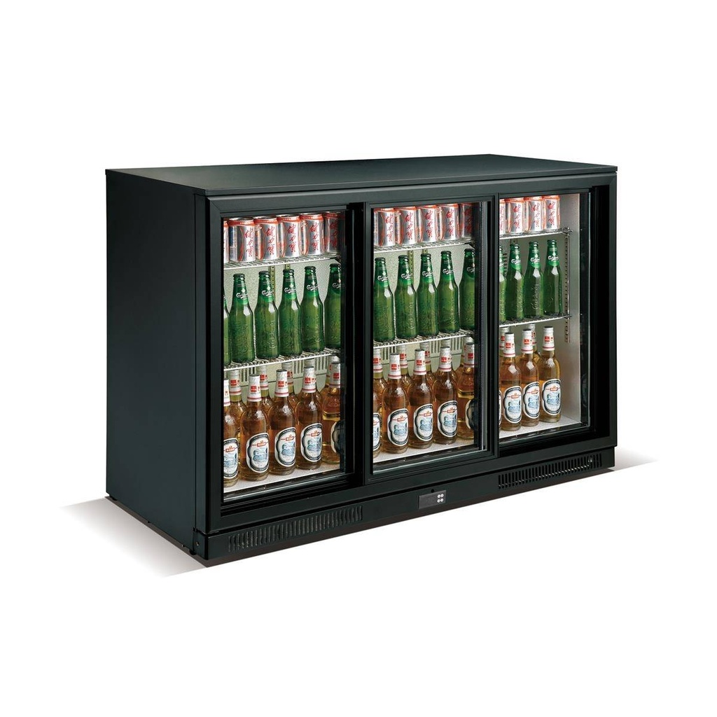 Flaschenkühlschrank 300 Liter mit 3 Flügeltüren | 1352x565x900 mm
