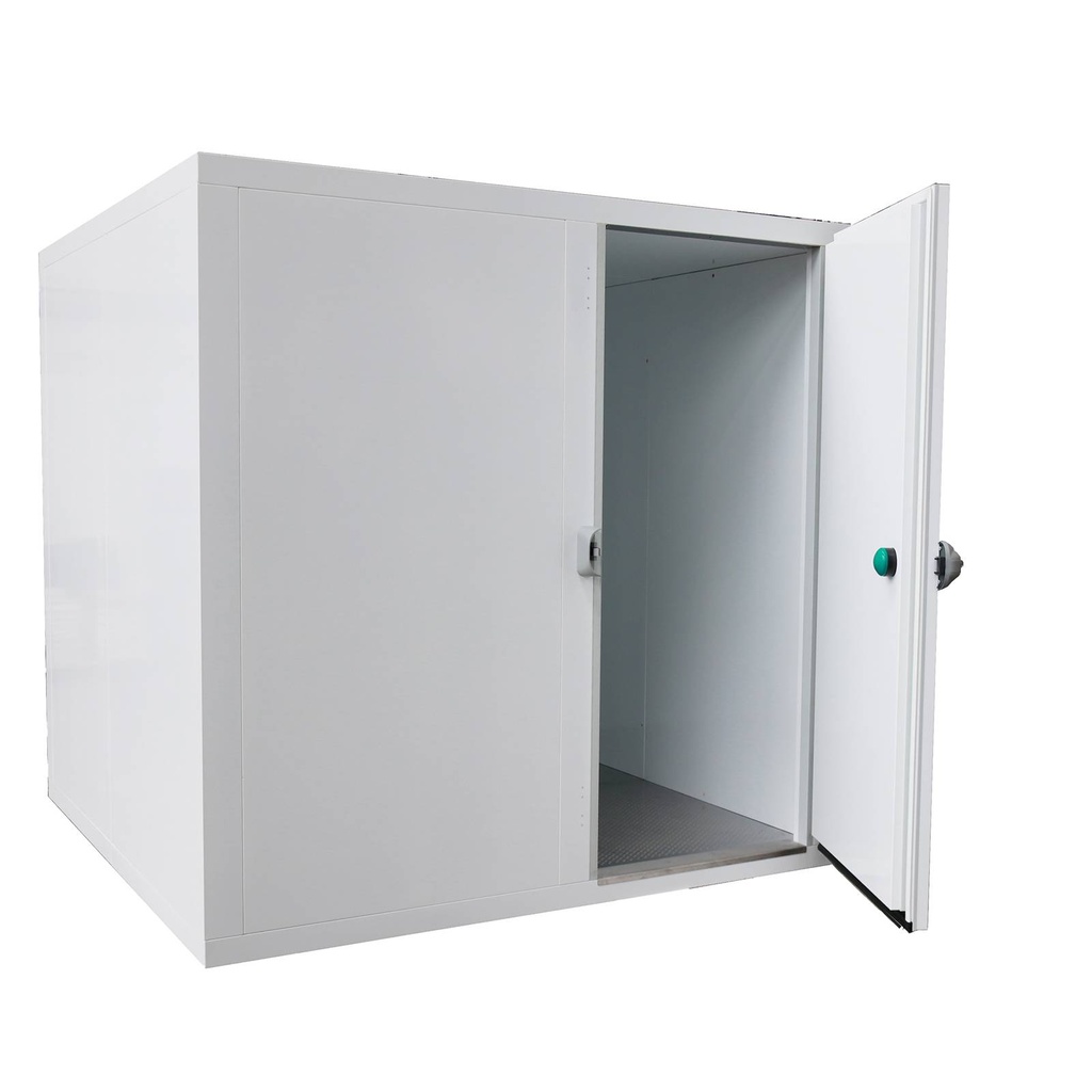Kühlzelle 1.500 x 4.200 x 2.210 mm ohne Aggregat | Volumen 11,1 m³ | WS 80 mm | Türbreite 900 mm