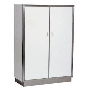Porzellanschrank 2 aus Edelstahl, 1280 x 580 x 1800 mm