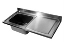700 Spültischplatte 1 Links 1400, 1400 x 700 x 40 mm